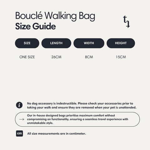 Bouclé Dog Walking Bag