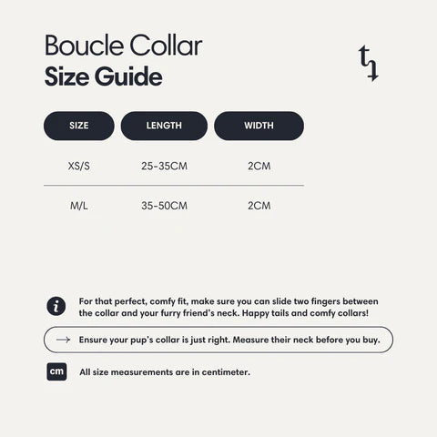 Bouclé Dog Collar