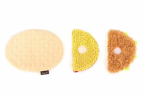 Taco Plush Dog Toy