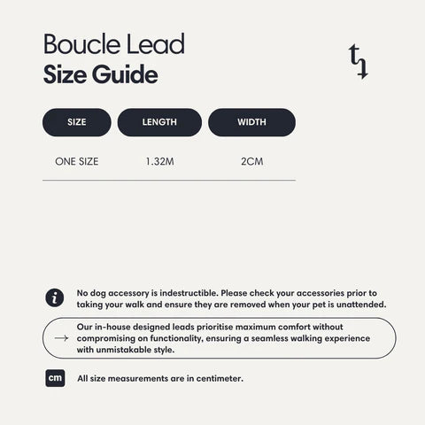 Bouclé Dog Lead