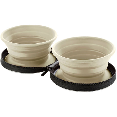 Silicone travel bowl with bag