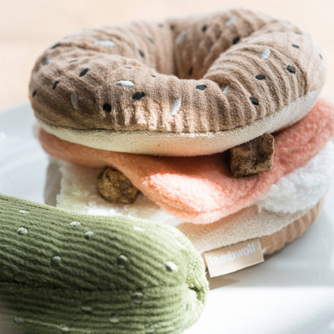 Bagel + Pickle Snuffle & Squeaky Dog Toy Set