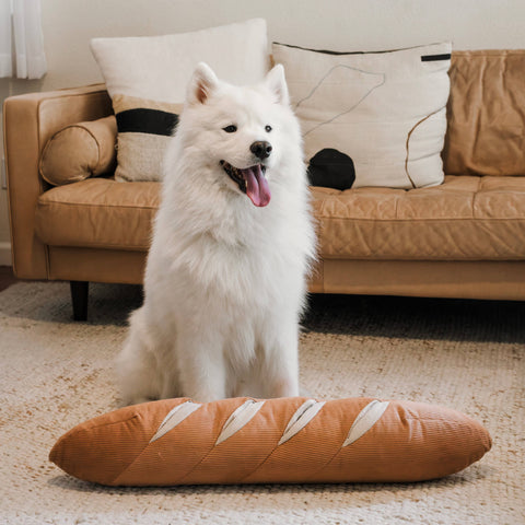 GIANT BAGUETTE // ENRICHMENT DOG TOY // Snuffle + Cuddle Toy