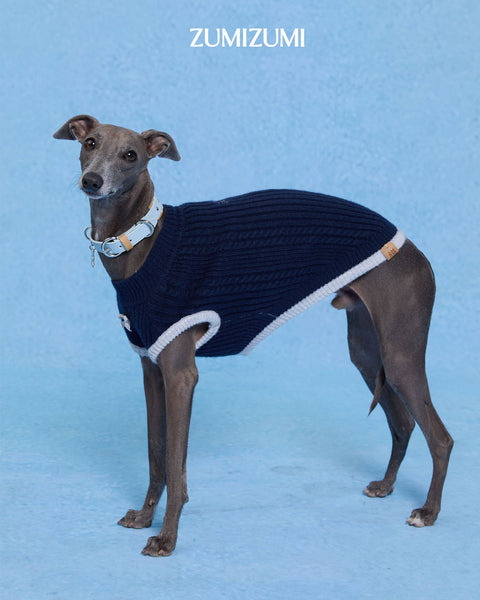 Knit Vest 2.0 - Navy/Grey