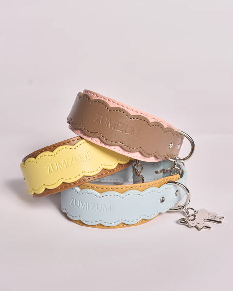 Scalloped Leather Collar
