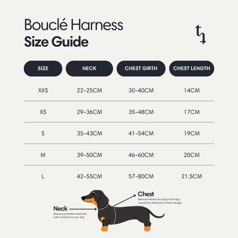 Bouclé Dog Harness