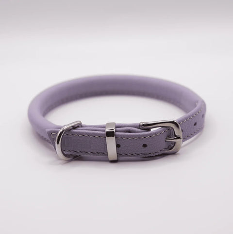 D&H Rolled Soft Leather Dog Collar