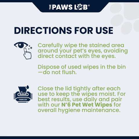 N'8 Pet Tear Stain Wipes