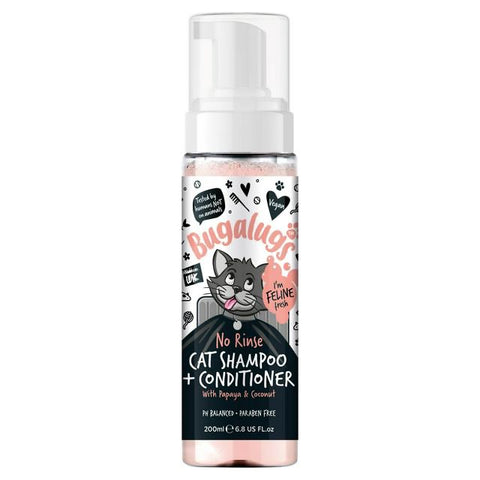 Bugalugs 2in1 Papaya&Coconut Cat NoRinse Shampoo