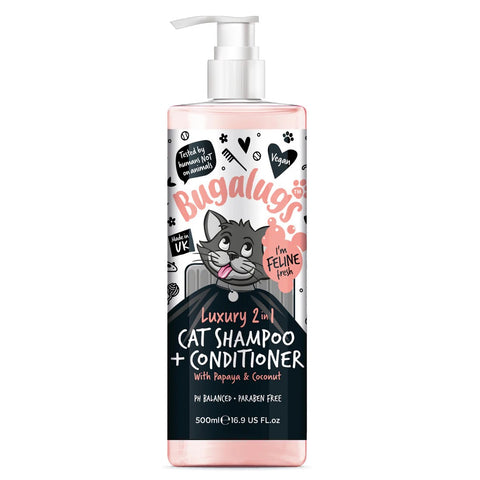 Bugalugs 2 in 1 Papaya & Coconut Cat Shampoo