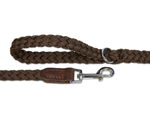 Braided Nylon Leather Lead