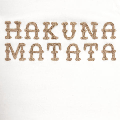BAKARI HAKUNA MATATA Embroidered T-Shirt