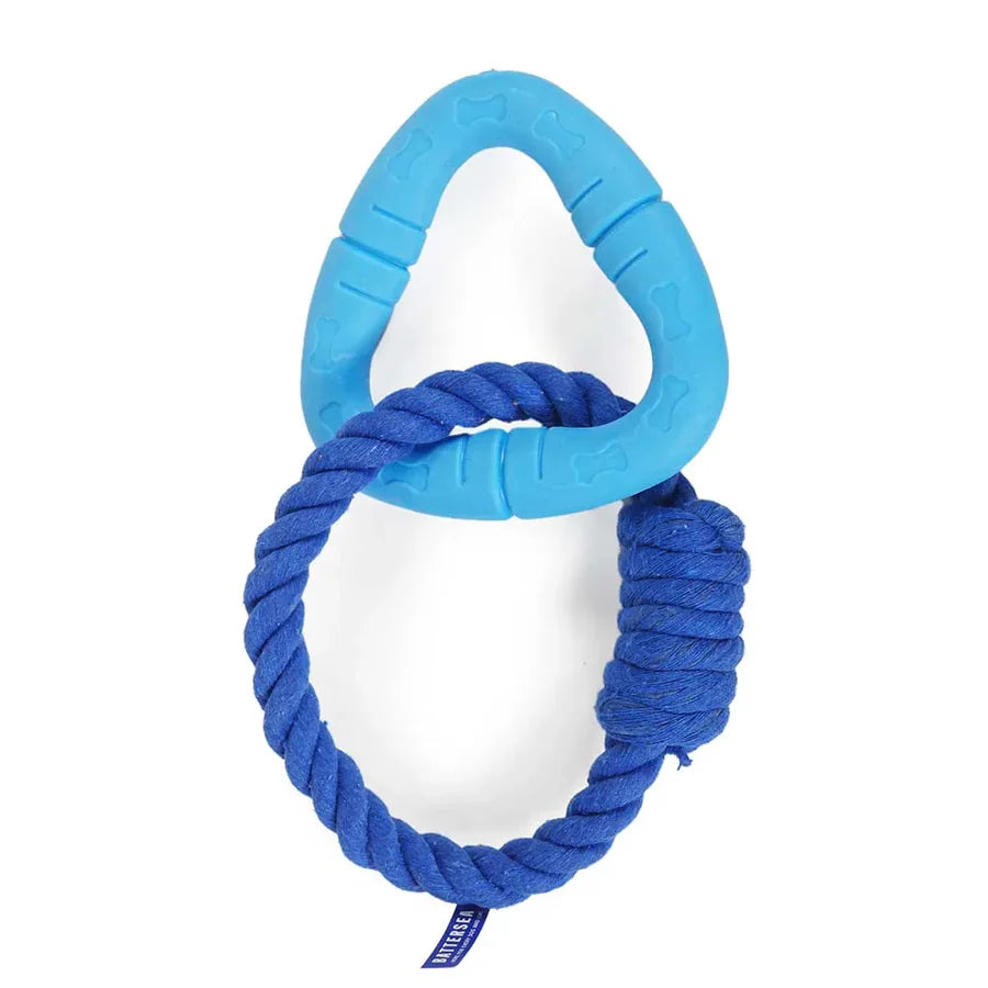 Triangle Rope With One Plank Battersea Triangle Rope and Rubber – Bow Wow London