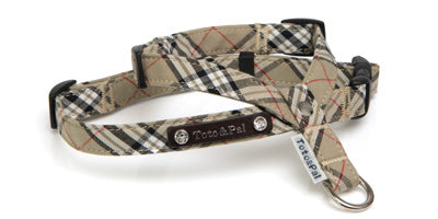 Beige Check Neck Harness