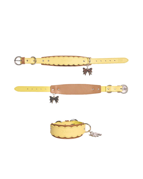 Scalloped Leather Collar