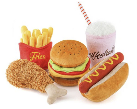 Fried Chicken Plush Dog Toy