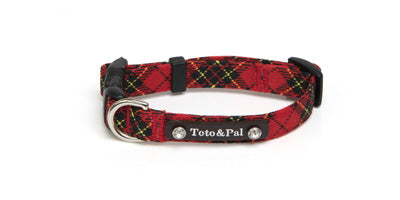 Red Tartan Check Collar