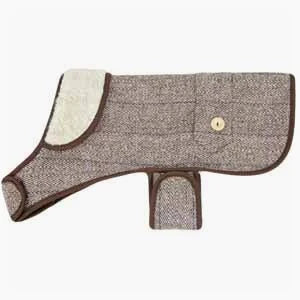 Traditional Tweed Sherpa Dog Coat