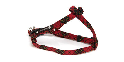 Red Tartan Step In Harness
